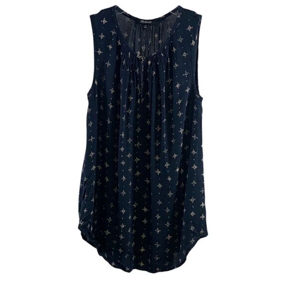 Madewell Sleeveless Navy Blouse Size XS - Picture 1 of 6